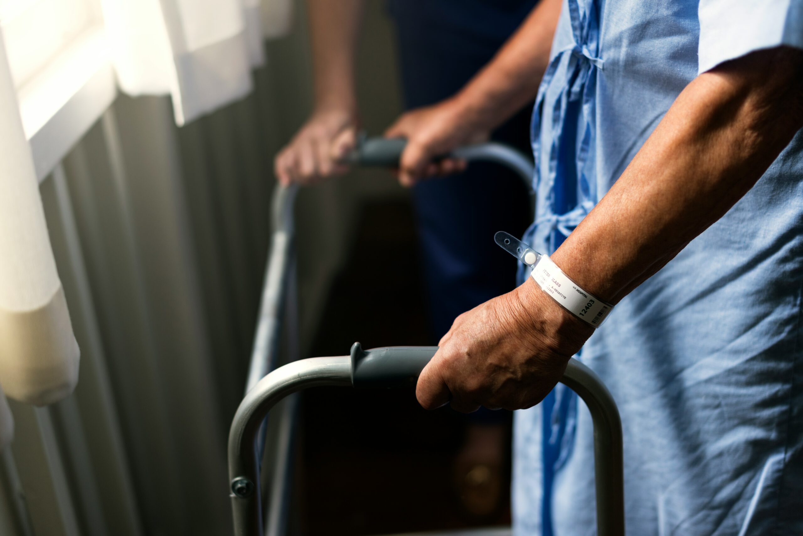 Ambulatory transportation with door-to-door help for a patient who can walk